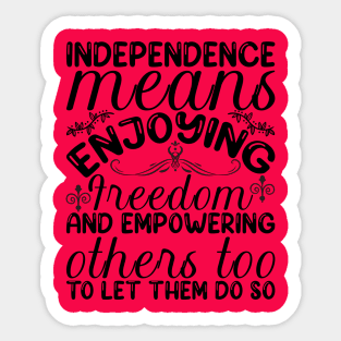 4th of July Independence day Sticker